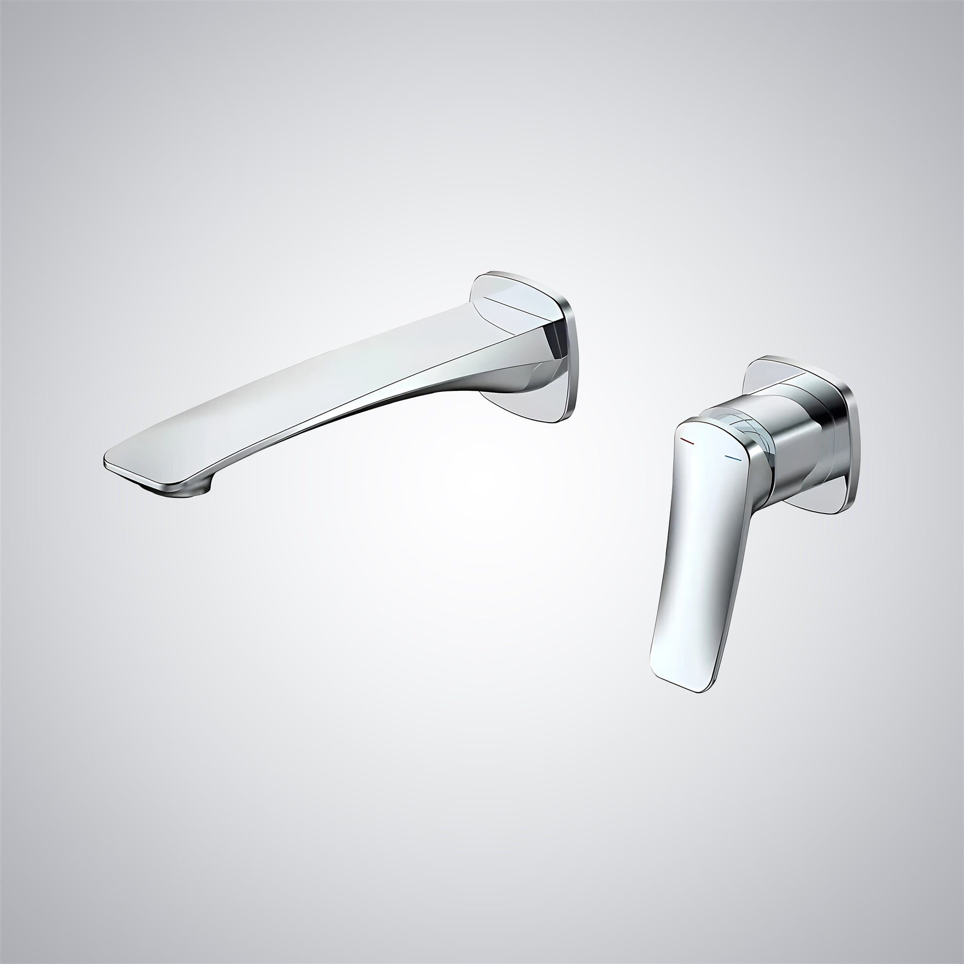 Fontana Cieza Single Handle Wall Mounted Chrome Faucet