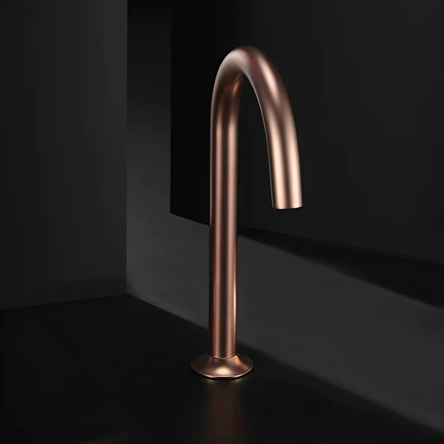 Fontana Corte Single Hole Touchless Brass Rose Gold Faucet