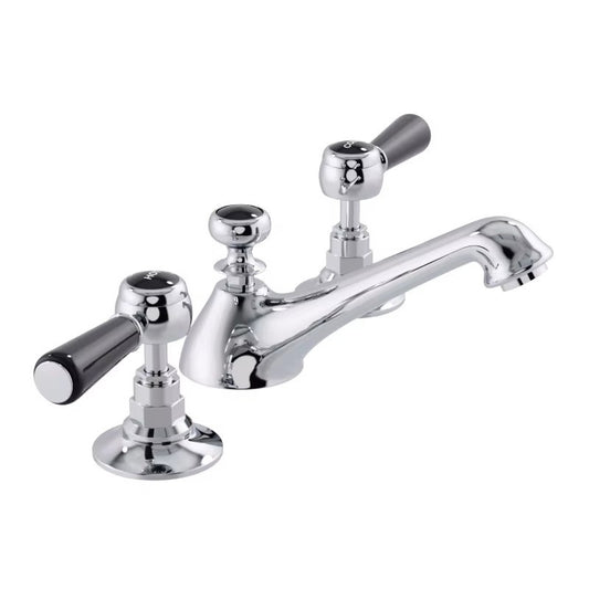 Fontana Courchevel Dual Handle Deck Mounted Chrome Faucet