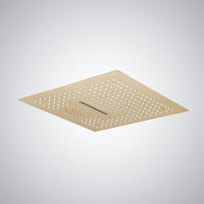 Fontana Cuenca 2.5 GPM Multifunctional LED Music Champagne Ceiling Mounted Shower Head