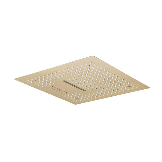 Fontana Cuenca 2.5 GPM Multifunctional LED Music Champagne Ceiling Mounted Shower Head