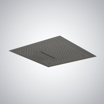 Fontana Cuenca 2.5 GPM Multifunctional LED Music Gun Metal Gray Ceiling Mounted Shower Head