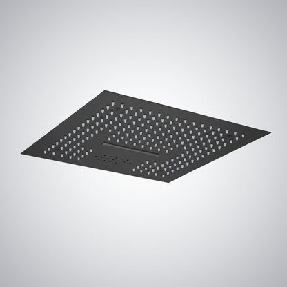 Fontana Cuenca 2.5 GPM Multifunctional LED Music Matte Black Ceiling Mounted Shower Head