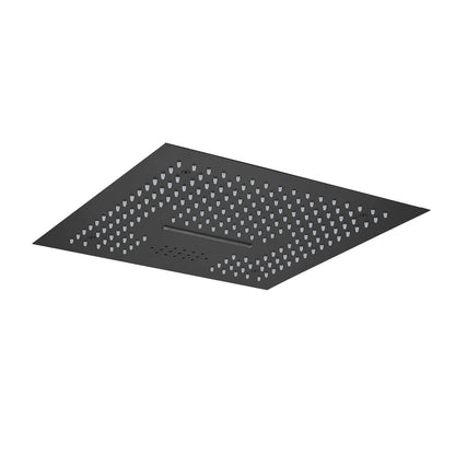 Fontana Cuenca 2.5 GPM Multifunctional LED Music Matte Black Ceiling Mounted Shower Head