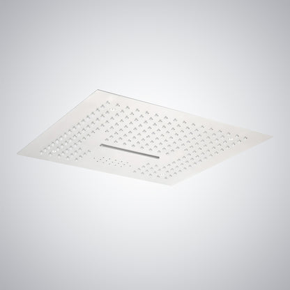 Fontana Cuenca 2.5 GPM Multifunctional LED Music Matte White Ceiling Mounted Shower Head