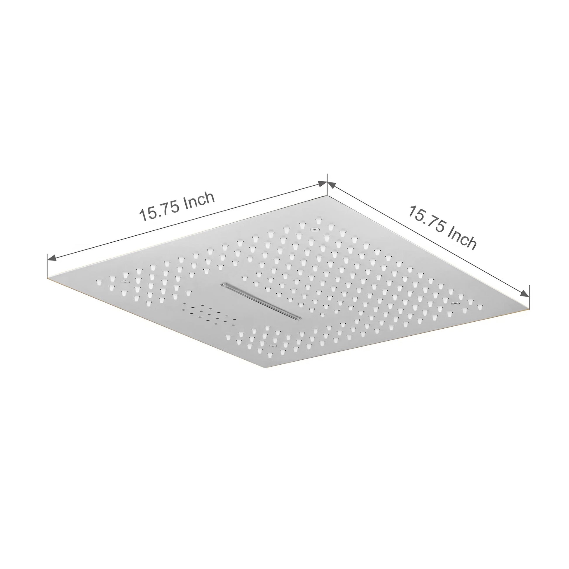 Fontana Cuenca 2.5 GPM Multifunctional LED Music Matte White Ceiling Mounted Shower Head