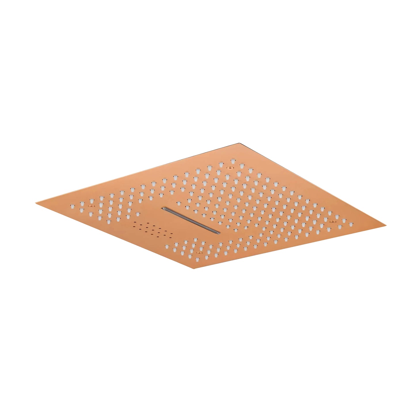 Fontana Cuenca 2.5 GPM Multifunctional LED Music Rose Gold Ceiling Mounted Shower Head