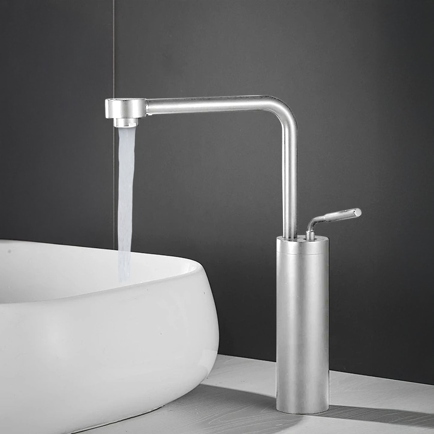 Fontana Denia Modern Single Handle Deck Mounted Chrome Faucet