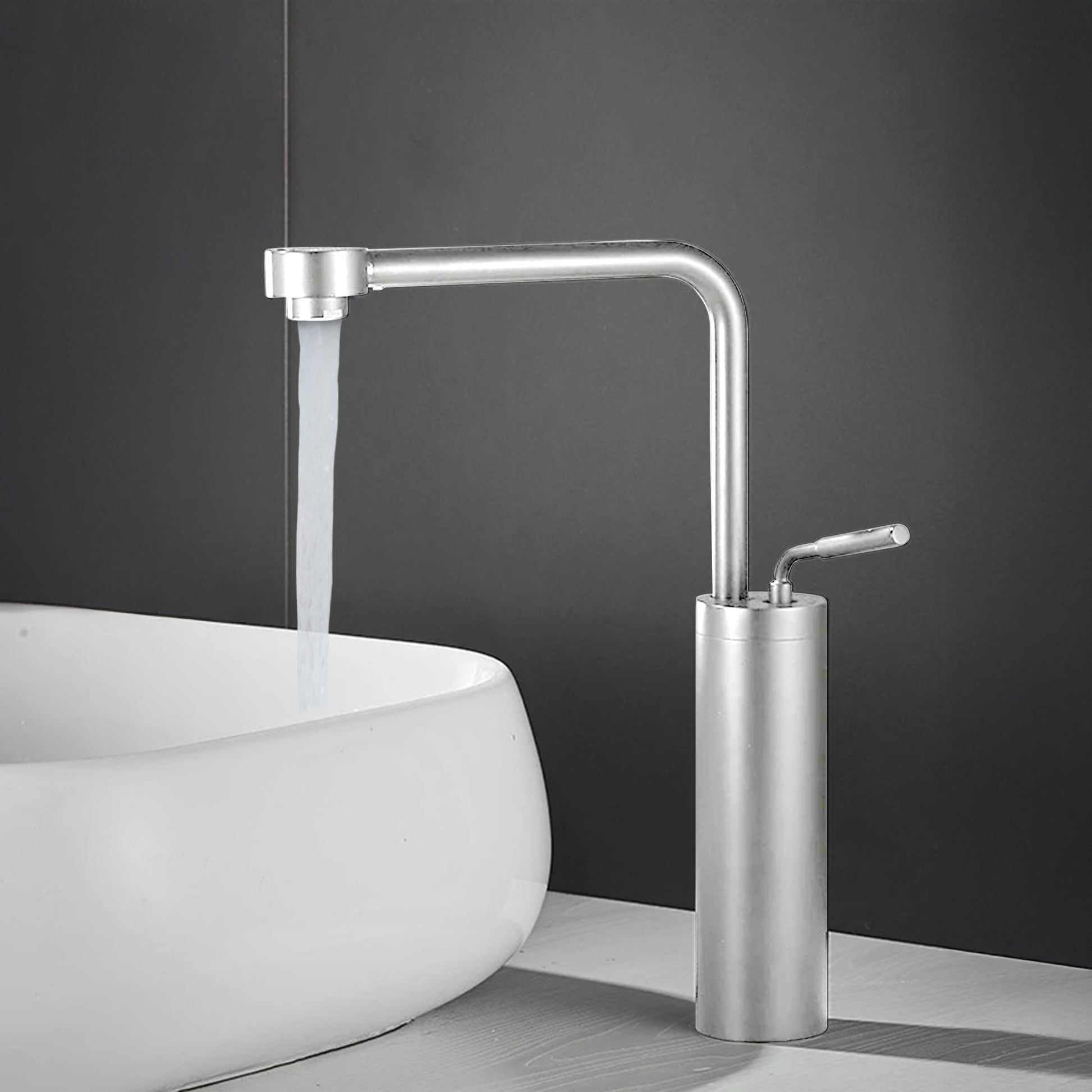 Fontana Denia Modern Single Handle Deck Mounted Chrome Faucet