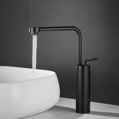 Fontana Denia Modern Single Handle Deck Mounted Matte Black Faucet