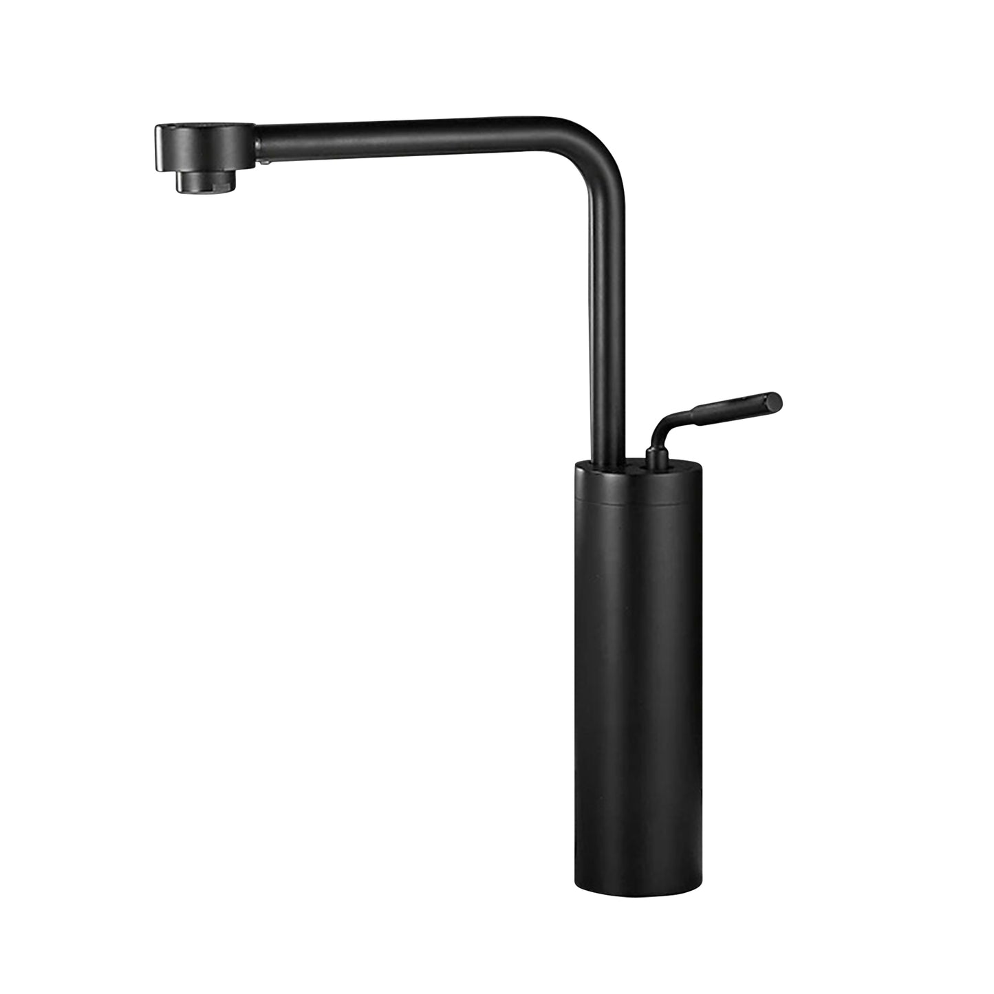 Fontana Denia Modern Single Handle Deck Mounted Matte Black Faucet