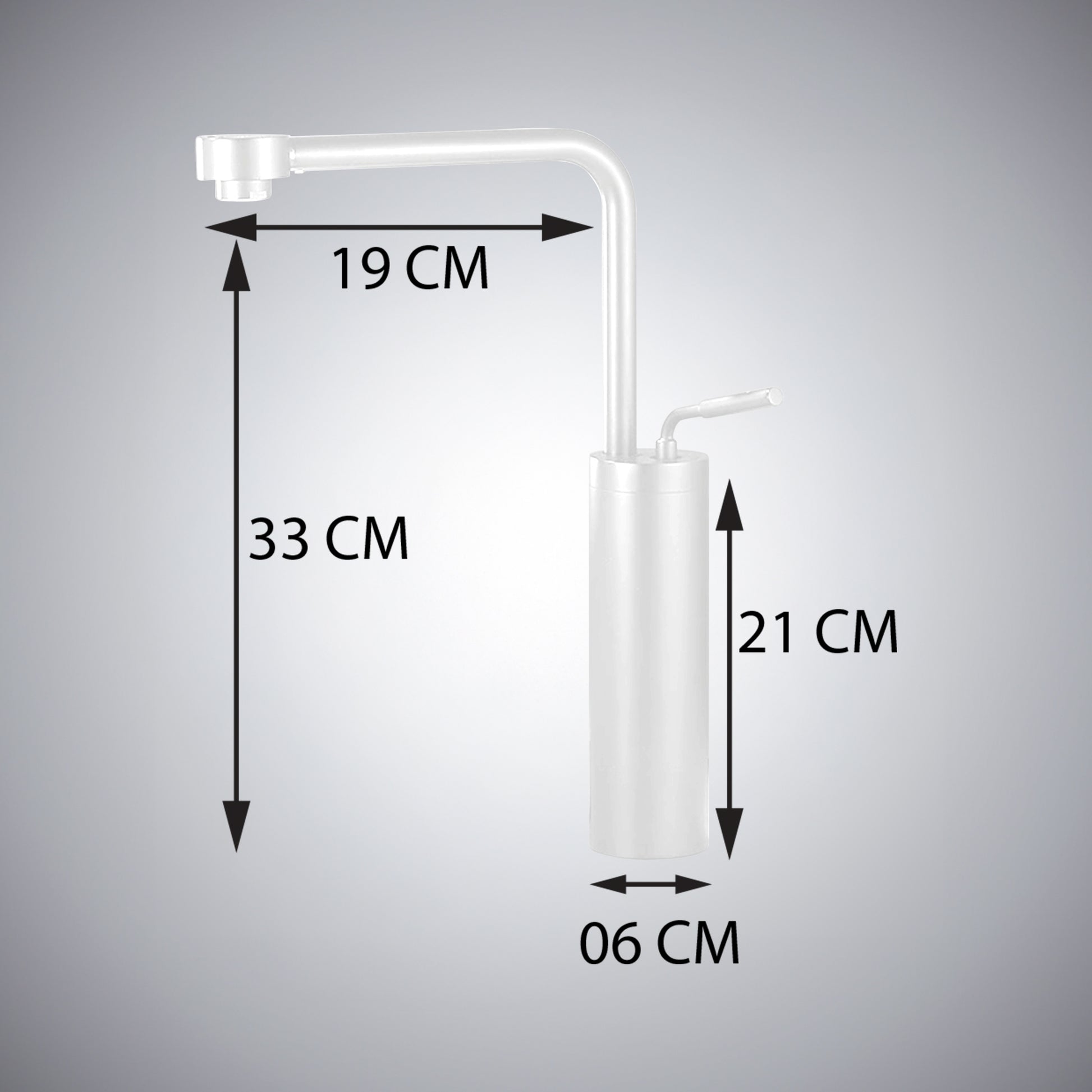 Fontana Denia Modern Single Handle Deck Mounted Matte White Faucet