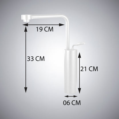 Fontana Denia Modern Single Handle Deck Mounted Matte White Faucet