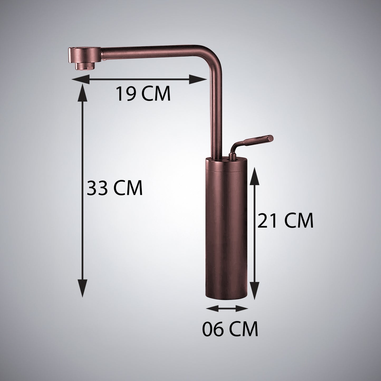 Fontana Denia Modern Single Handle Deck Mounted Oil Rubbed Bronze Faucet