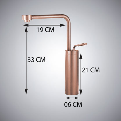 Fontana Denia Modern Single Handle Deck Mounted Rose Gold Faucet