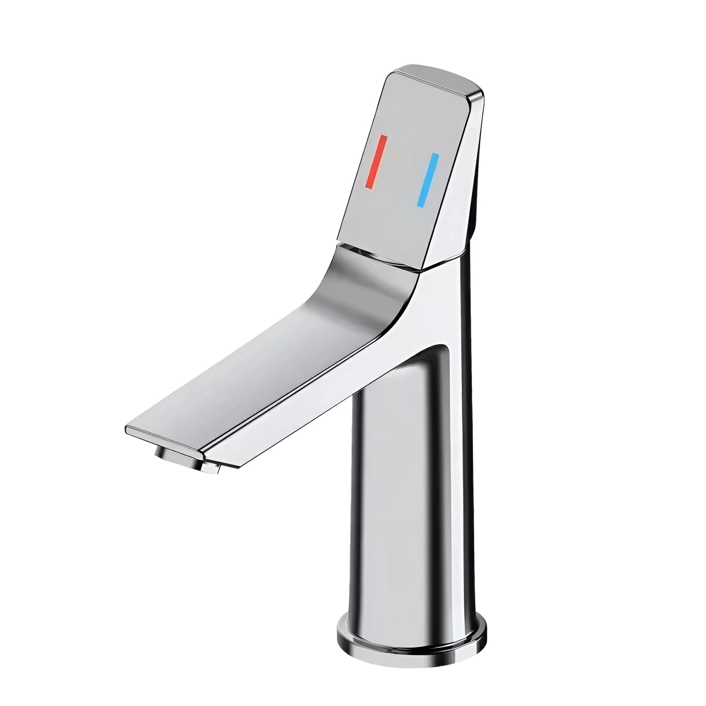 Fontana Digne-Les-Bains Single Handle Stainless Steel Deck Mounted Chrome Basin Faucet