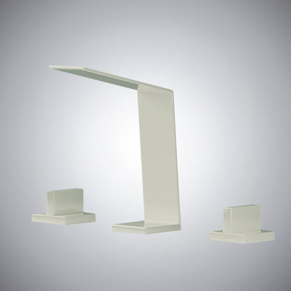 Fontana Duronia Deck Mounted Dual Handle Brushed Nickel Sink Faucet