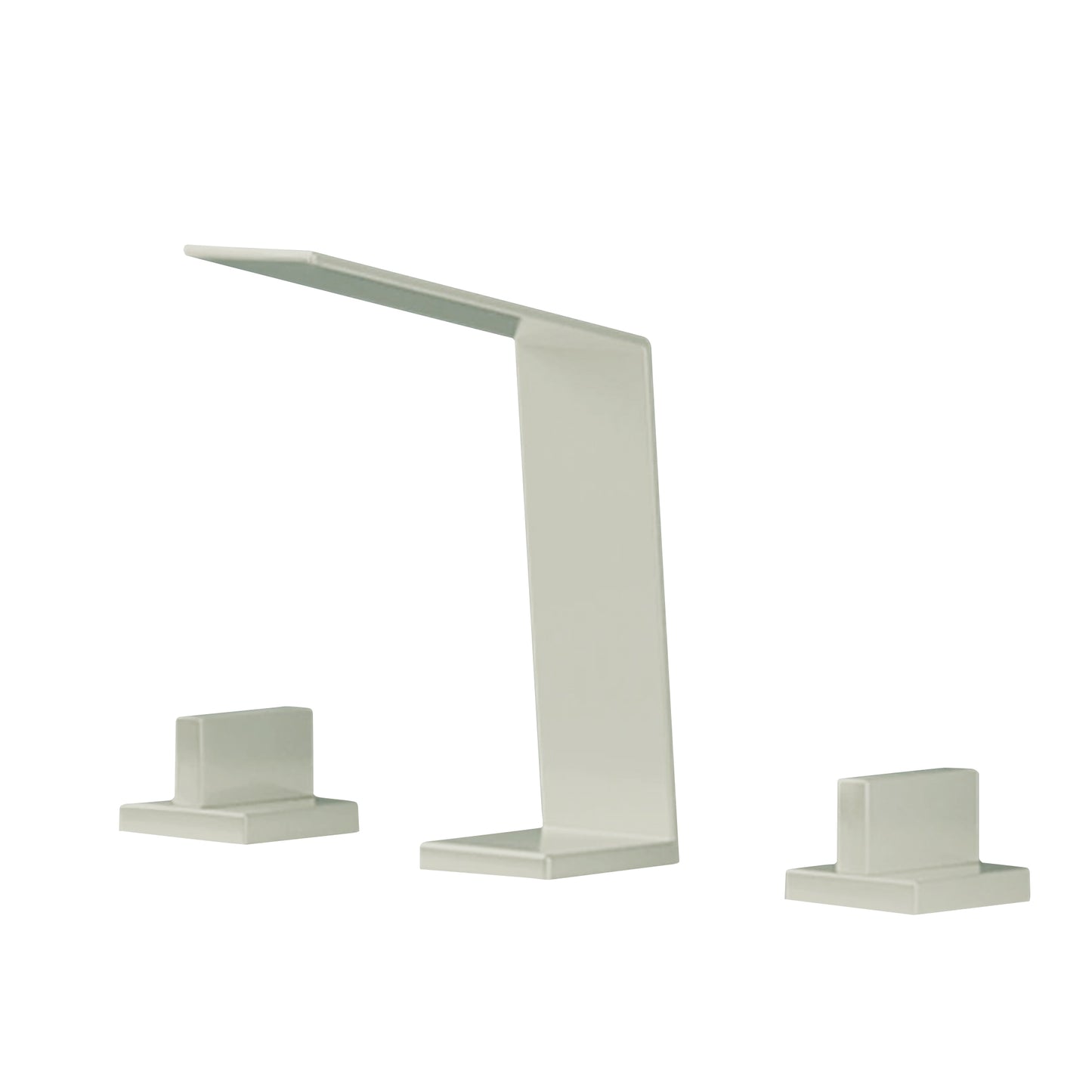 Fontana Duronia Deck Mounted Dual Handle Brushed Nickel Sink Faucet