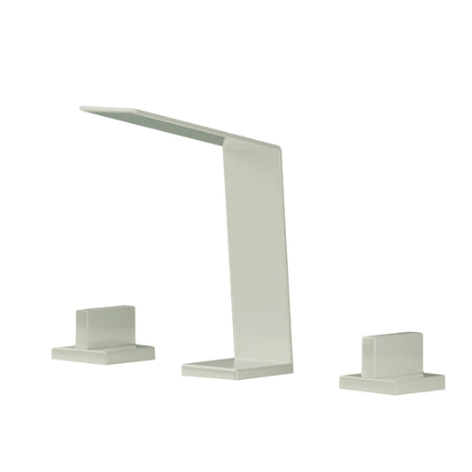 Fontana Duronia Deck Mounted Dual Handle Brushed Nickel Sink Faucet