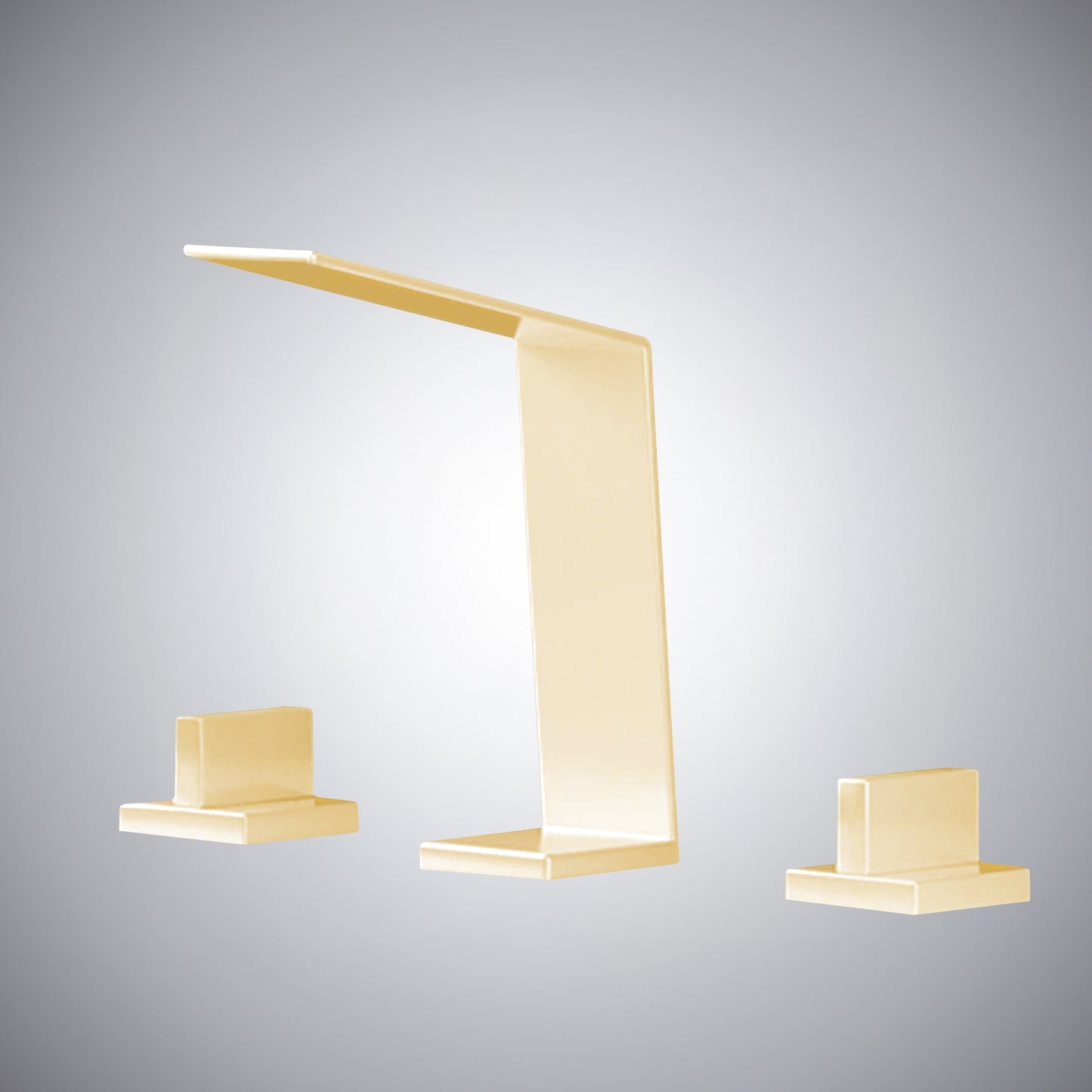 Fontana Duronia Deck Mounted Dual Handle Champagne Sink Faucet