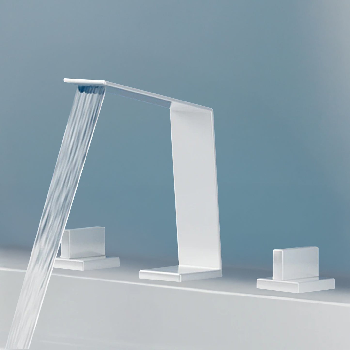 Fontana Duronia Deck Mounted Dual Handle Chrome Sink Faucet