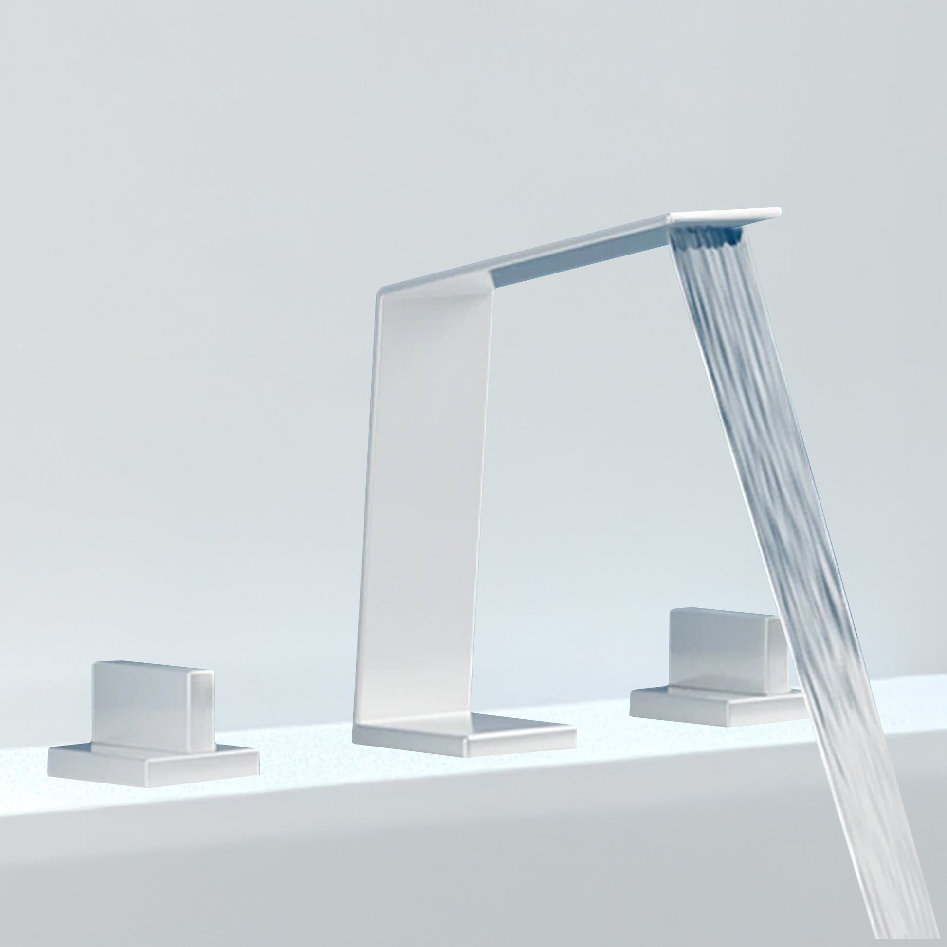 Fontana Duronia Deck Mounted Dual Handle Chrome Sink Faucet