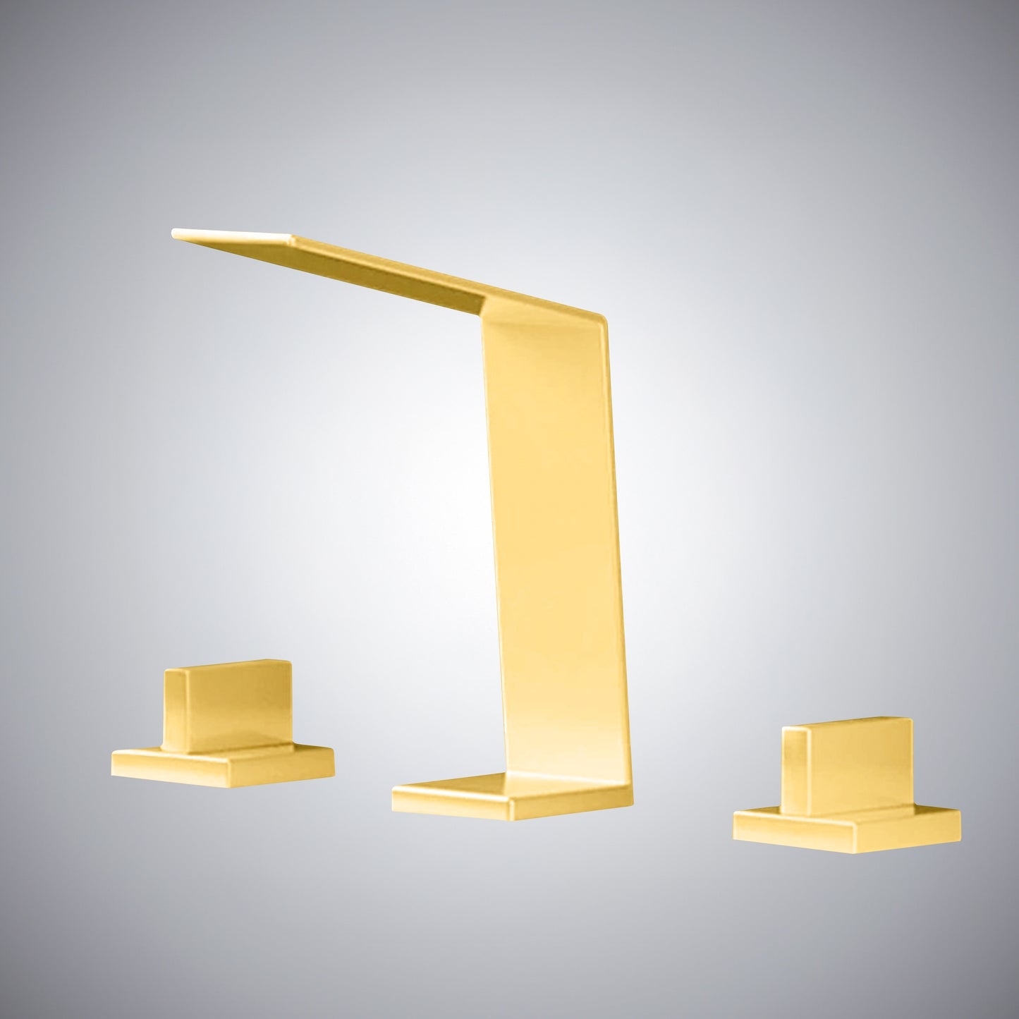 Fontana Duronia Deck Mounted Dual Handle Polished Gold Sink Faucet