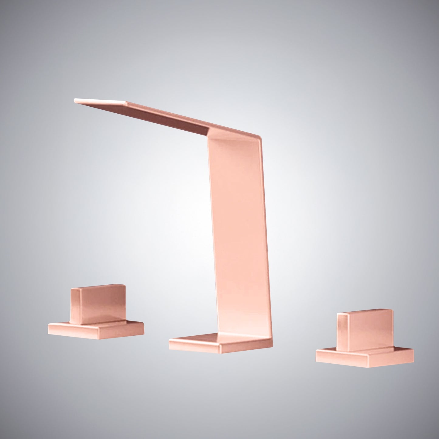 Fontana Duronia Deck Mounted Dual Handle Rose Gold Sink Faucet