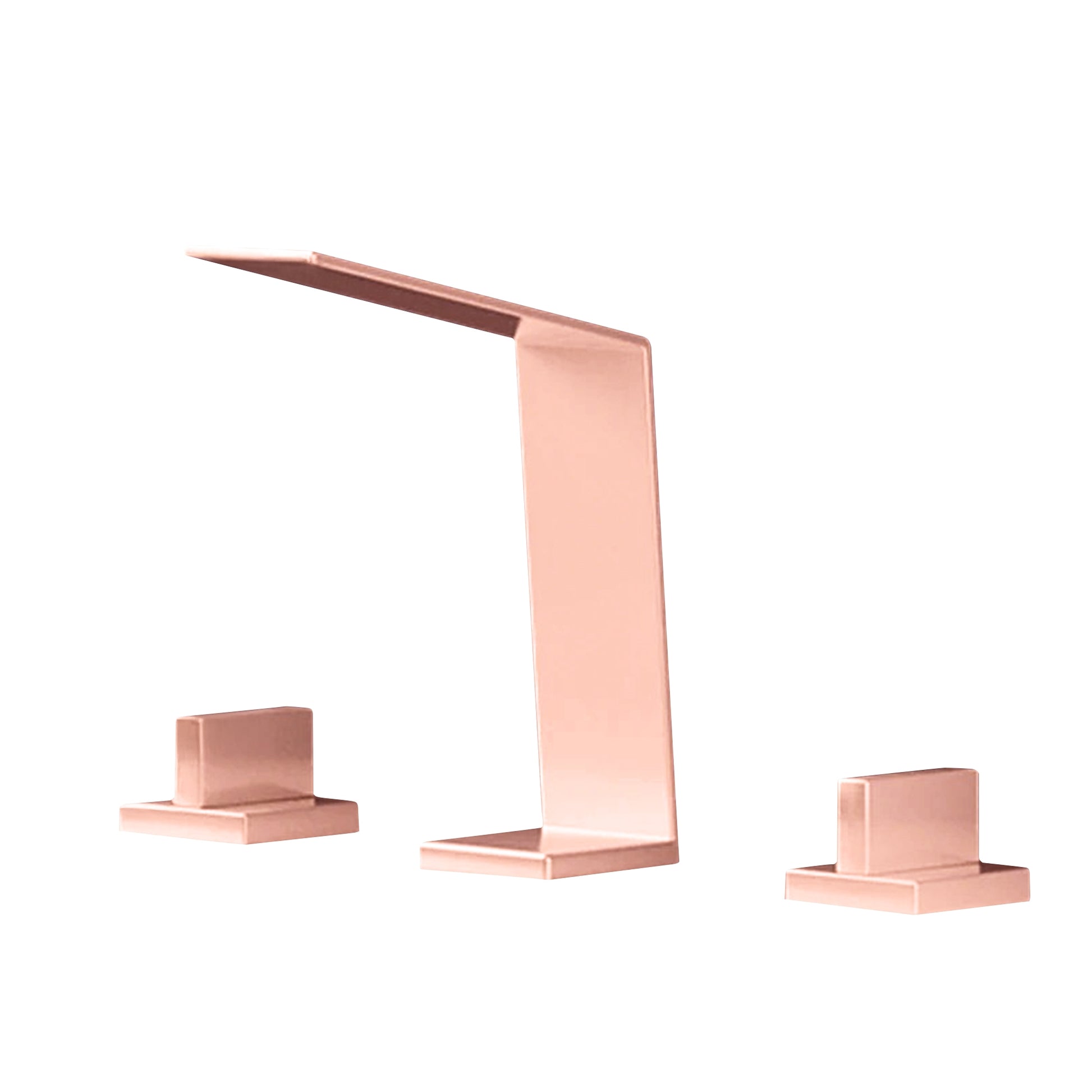 Fontana Duronia Deck Mounted Dual Handle Rose Gold Sink Faucet