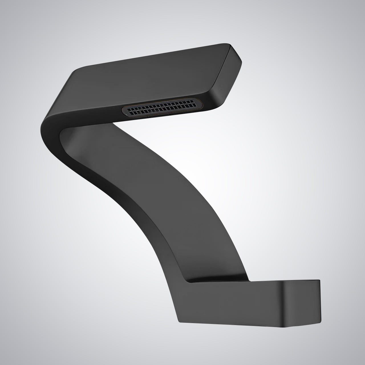 Fontana Epernay Unique Waterfall Single Hole Touchless Black Faucet