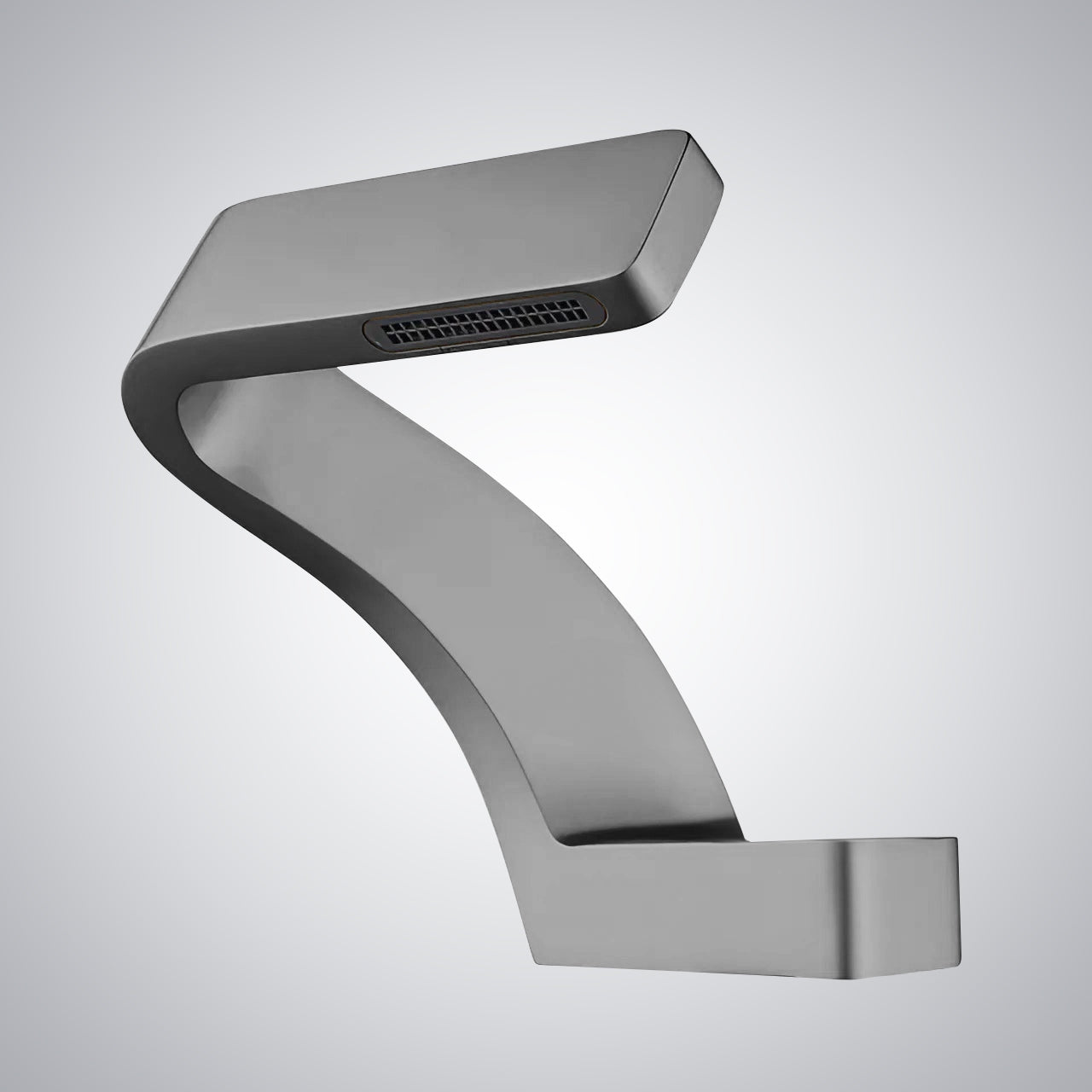 Fontana Epernay Unique Waterfall Single Hole Touchless Light Silver Faucet