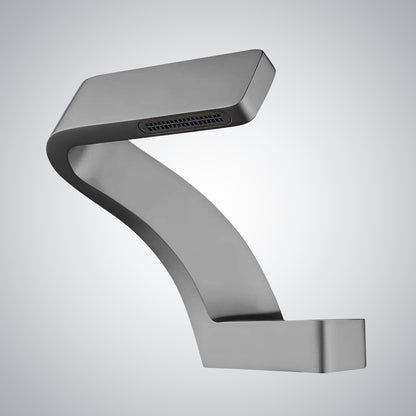 Fontana Epernay Unique Waterfall Single Hole Touchless Light Silver Faucet