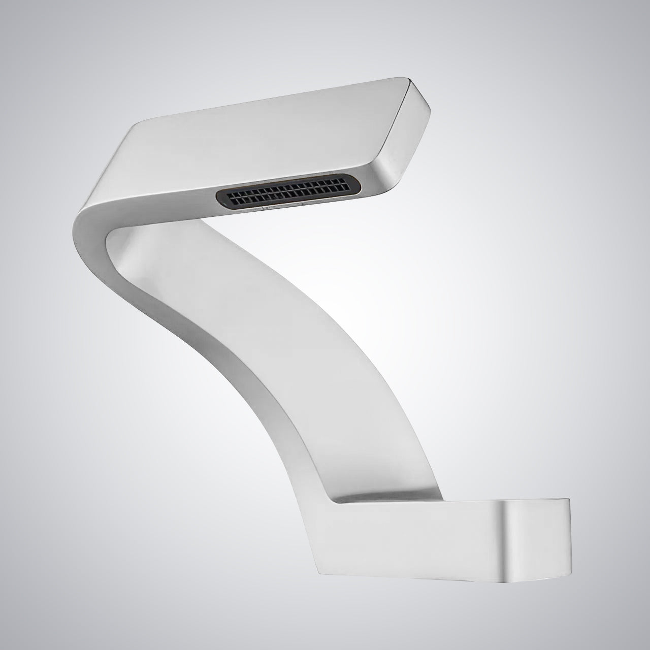 Fontana Epernay Unique Waterfall Single Hole Touchless White Faucet