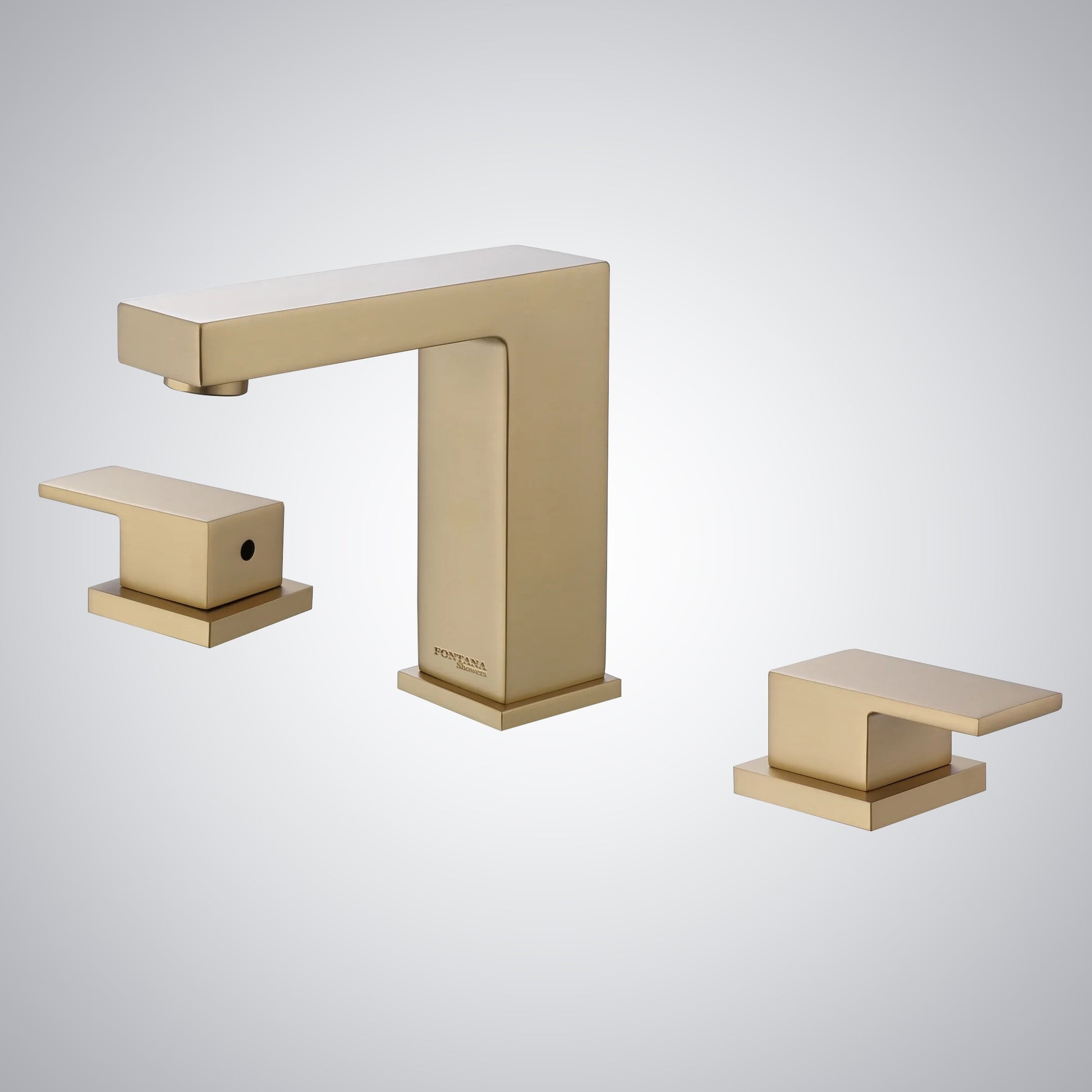 Fontana Epinay 2.1 GPM Double Lever Handle Deck Mounted Brushed Gold Faucet