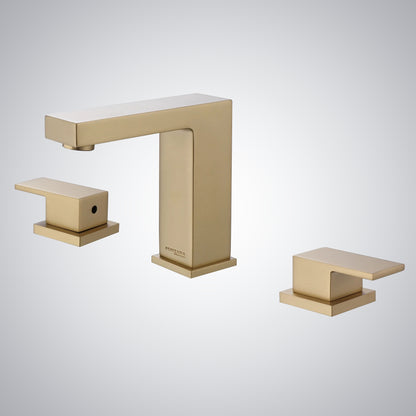 Fontana Epinay 2.1 GPM Double Lever Handle Deck Mounted Brushed Gold Faucet