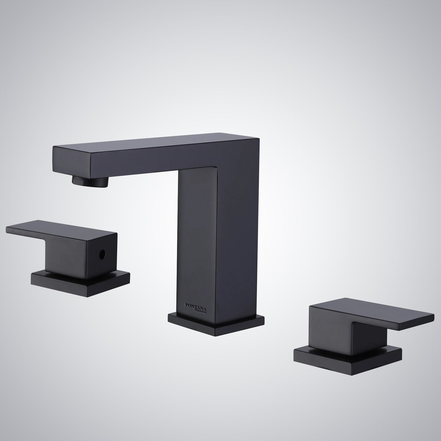 Fontana Epinay 2.1 GPM Double Lever Handle Deck Mounted Matte Black Faucet