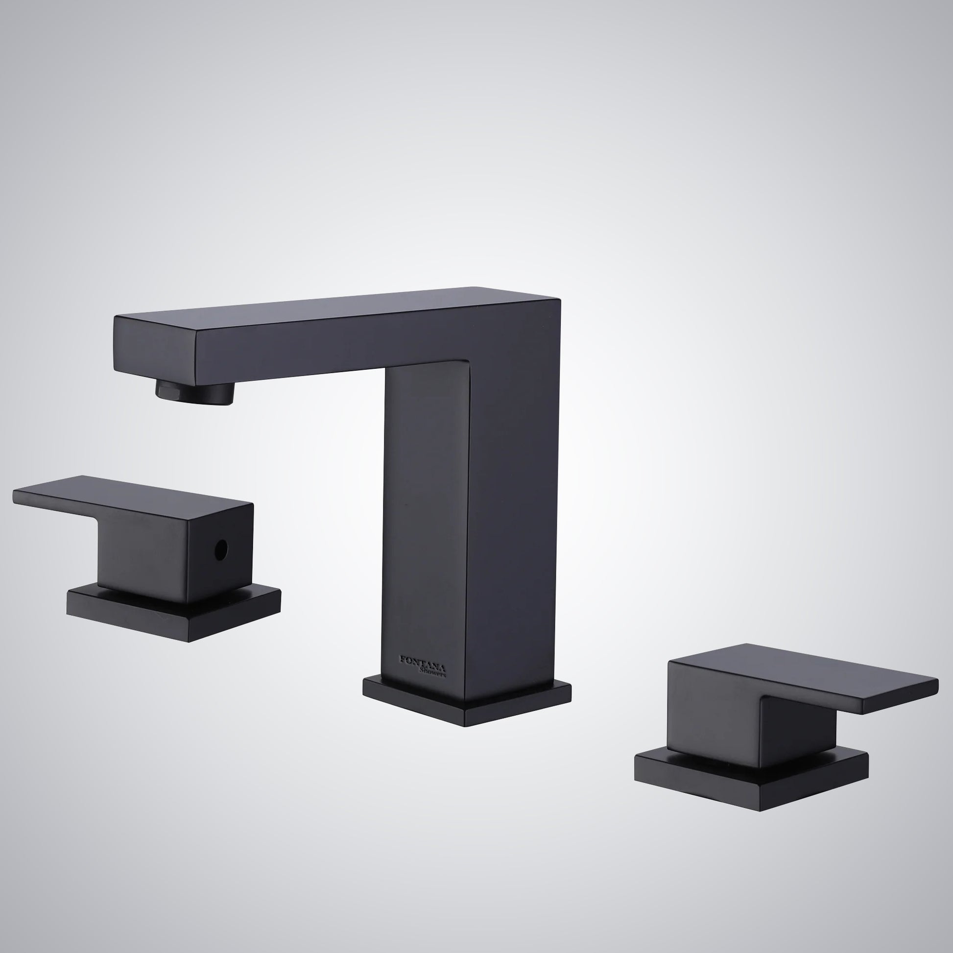 Fontana Epinay 2.1 GPM Double Lever Handle Deck Mounted Matte Black Faucet