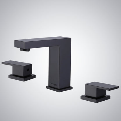 Fontana Epinay 2.1 GPM Double Lever Handle Deck Mounted Matte Black Faucet