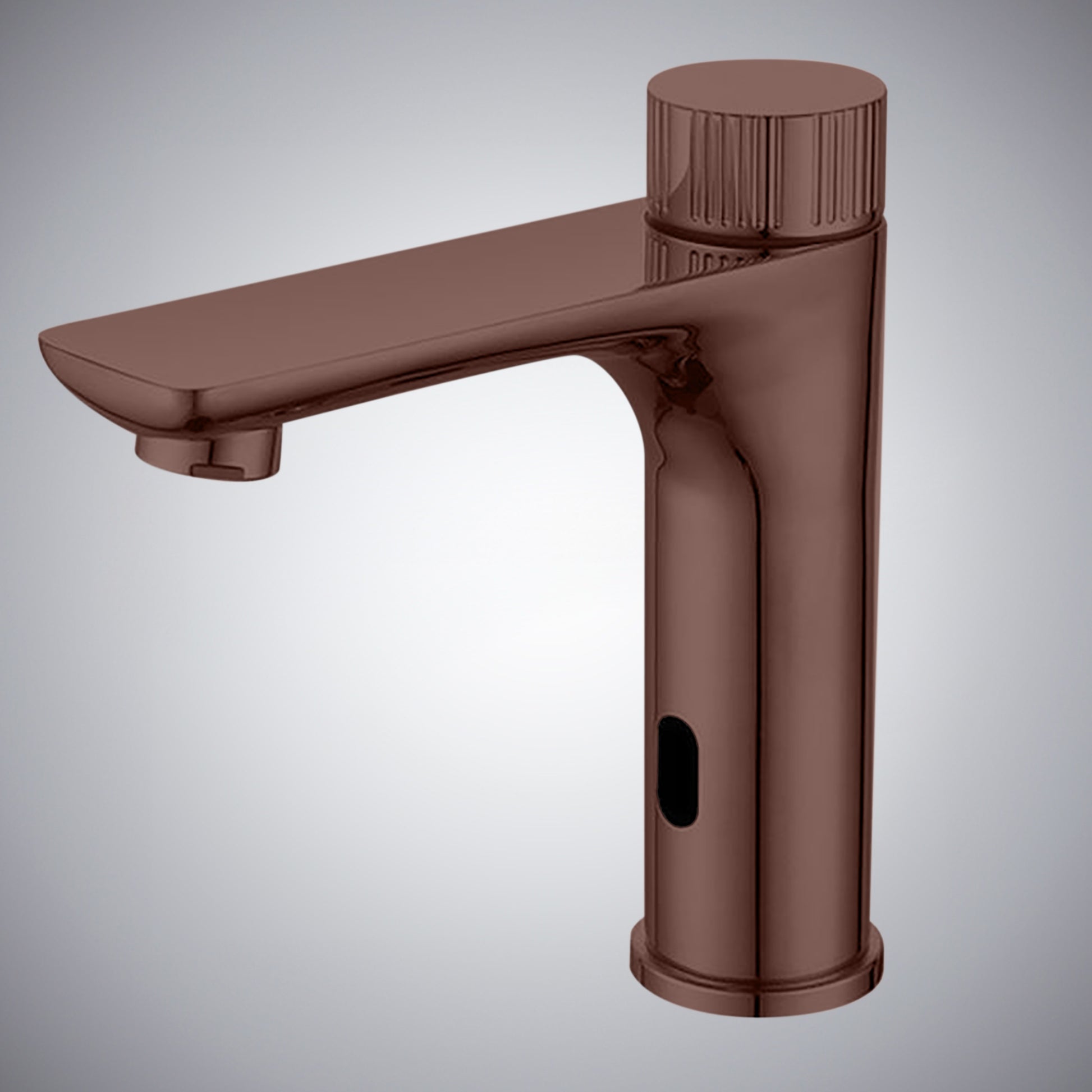 Fontana Evian Touchless Thermostatic Deck Mounted Oil Rubbed Bronze Sink Faucet With Hot & Cold Water Mixer