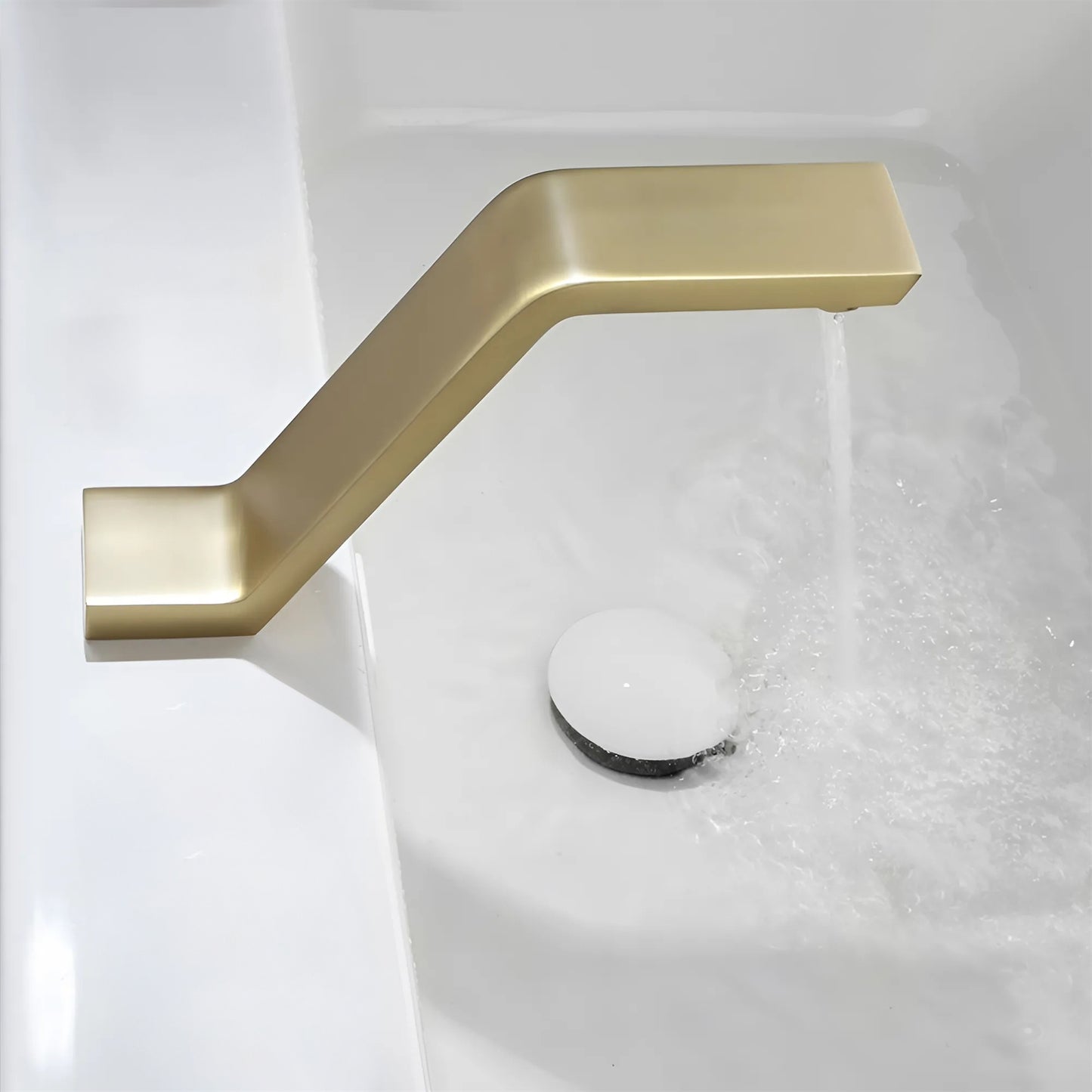 Fontana Evry Widespread Touchless Brushed Gold Sink Faucet