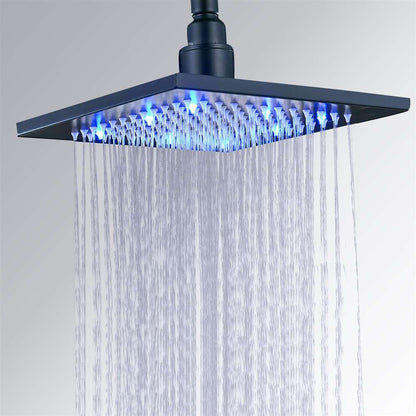 Fontana FS-593RC 8" LED Colors Dark Oil Rubbed Bronze Rain Shower Head