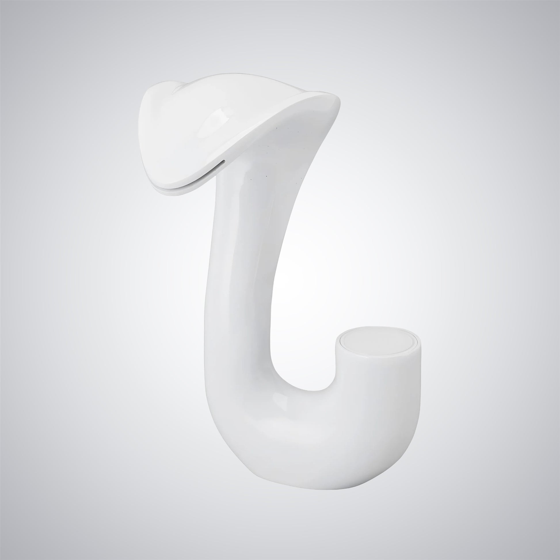 Fontana Fecamp Waterfall Touchless White Basin Faucet