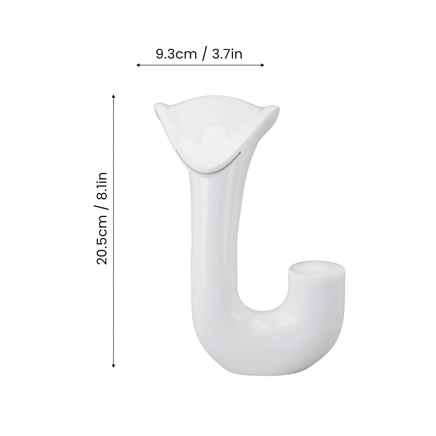 Fontana Fecamp Waterfall Touchless White Basin Faucet