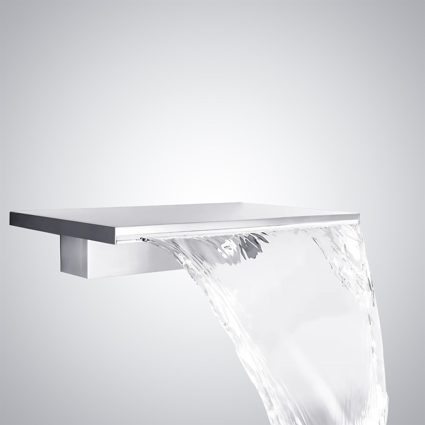 Fontana Firgas Wall Widespread Mount Single Handle Chrome Faucet