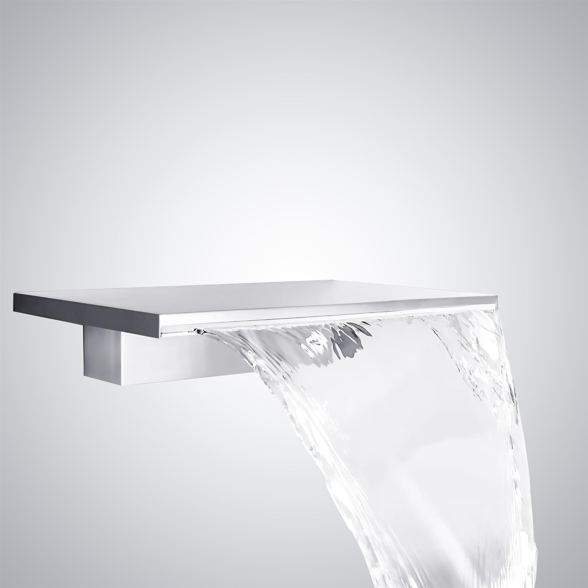 Fontana Firgas Wall Widespread Mount Single Handle Chrome Faucet