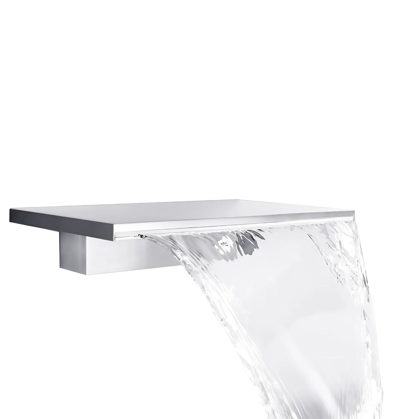 Fontana Firgas Wall Widespread Mount Single Handle Chrome Faucet