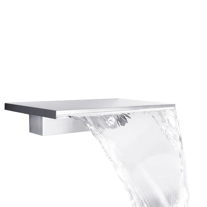 Fontana Firgas Wall Widespread Mount Single Handle Chrome Faucet