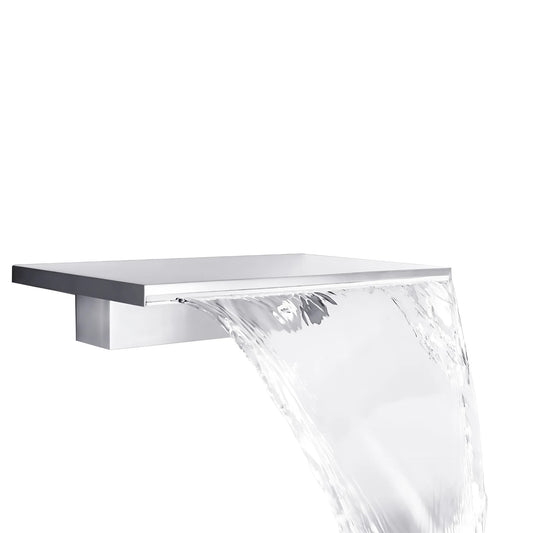 Fontana Firgas Wall Widespread Mount Single Handle Chrome Faucet