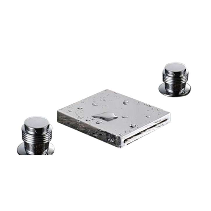 Fontana Florante Wide Spout Chrome Deck Mounted Bathtub Faucet