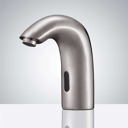 Fontana Florence Touchless Automatic Commercial Sensor Brushed Nickel Faucet and Soap Dispenser